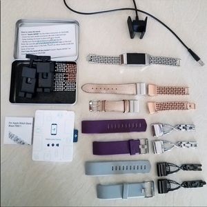 • FitBit Charge 2 smartwatch bundle with bands •